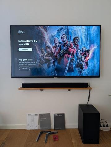 Samsung Crystal UHD 4K 50AU7040 + Soundbar beschikbaar voor biedingen