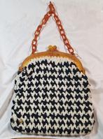 vintage tas celluloid beugel, Ophalen of Verzenden, Bruin, Handtas