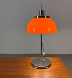 Harvey Guzzini “Faro” tafellamp – Oranje en Chroom, Ophalen, Gebruikt, Metaal, Minder dan 50 cm
