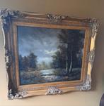 Klassiek Landschapsschilderij in barok lijst, Antiek en Kunst, Kunst | Schilderijen | Klassiek, Ophalen