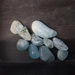 10 aquamarijn trommelstenen, Verzamelen, Mineralen en Fossielen, Ophalen of Verzenden