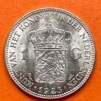 Nederland 1 gulden 1923 Wilhelmina zilver kwaliteit!, Ophalen of Verzenden, Koningin Wilhelmina, Zilver