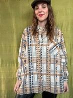 Vintage flanel boyfriend overhemd / shirt - print, Kleding | Dames, Hgv, Ophalen of Verzenden, Vintage, Hgv@