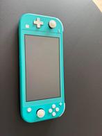Nintendo Switch Lite met 7 spellen, Ophalen of Verzenden, Turquoise, Zo goed als nieuw, Met beschermhoes of tas