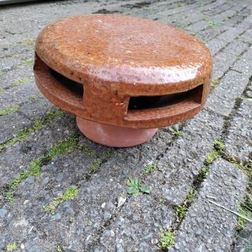 Schoorsteenkap,bruin,Regenkap,Rook,Brocante,pijp,1950, beschikbaar voor biedingen