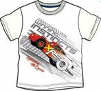 Disney Cars T-shirt Wit - 92 - 98 - 104 - 116 - 122 - Katoen, Kinderen en Baby's, Kinderkleding | Maat 104, Disney, Nieuw, Ophalen of Verzenden