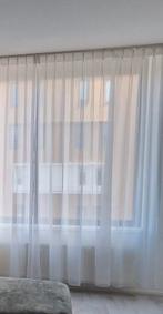 Witte Vitrage Gordijnen - 186x240cm - Incl. Haakjes, Huis en Inrichting, Stoffering | Gordijnen en Lamellen, Ophalen, 200 cm of meer