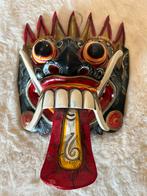 Handgemaakt Barong masker uit Bali Indonesië, Verzamelen, Ophalen of Verzenden, Zo goed als nieuw, Religie