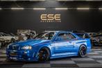 Nissan Skyline R34 GTR V-spec II Nismo S-tune S2 Bayside Blu, Stof, Gebruikt, Blauw, 2598 cc
