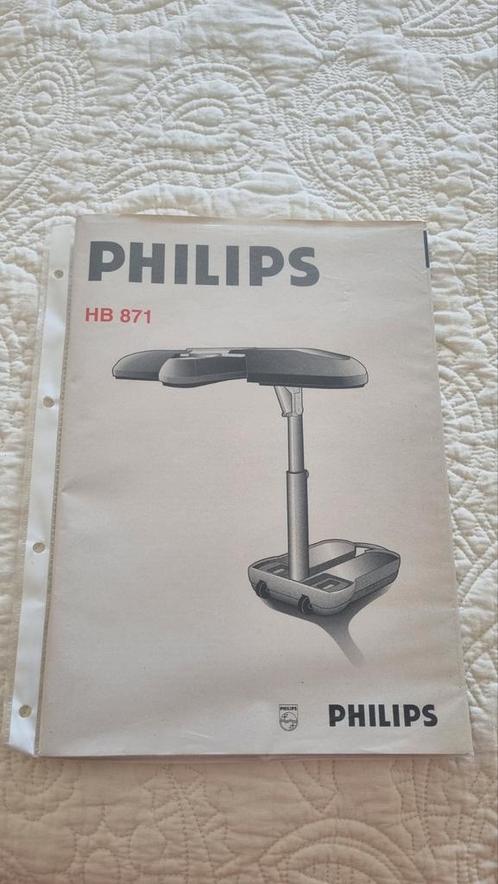 Philips HB 871 Home Solaria Zonnebank, Witgoed en Apparatuur, Zonnebanken en Gezichtsbruiners, Gebruikt, Zonnebank enkelzijdig