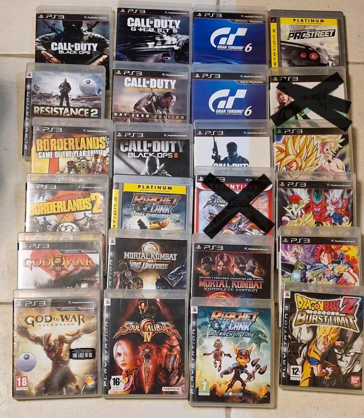 Ps3 games 22 stuks., Spelcomputers en Games, Spelcomputers | Sony PlayStation 3, Zo goed als nieuw, Slim, Zonder controller, Ophalen