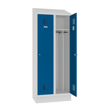 Filex Workplace garderobekast 1800x800x500 mm grijs/blauw beschikbaar voor biedingen