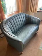 Leren tweepersoons bank + 2 fauteuils, Gebruikt, 150 tot 200 cm, Tweepersoons, 75 tot 100 cm