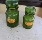 2 x Glazen Potten, Huis en Inrichting, Ophalen of Verzenden, Zo goed als nieuw, Glas, Pot, Bus of Blik