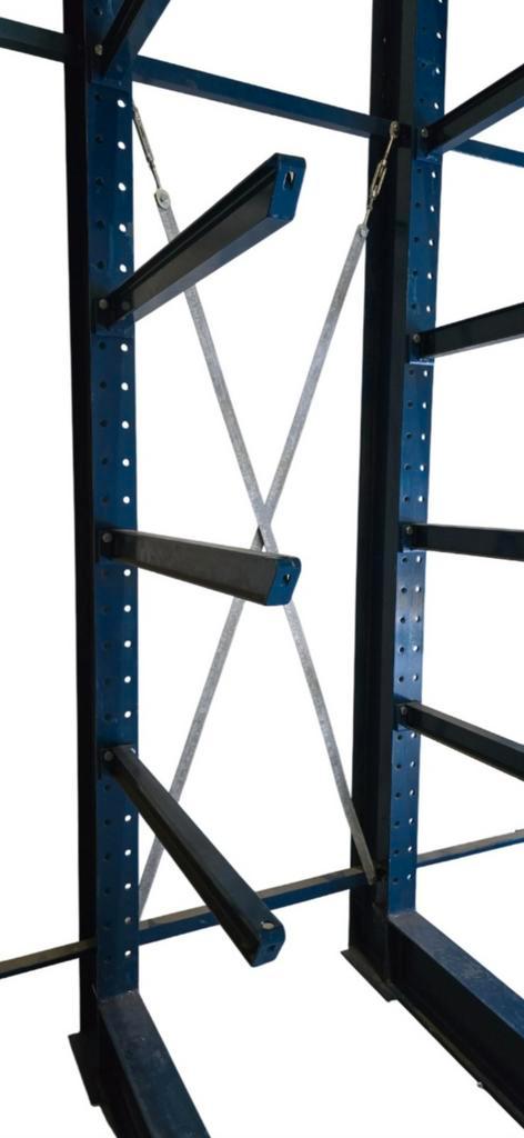 Draagarmstelling H=550 L=712 D=100 enkelzijdig zware uitv., Doe-het-zelf en Verbouw, Metalen, Gebruikt, IJzer, Ophalen
