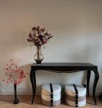 Side table donker bruin – met karakter, Ophalen of Verzenden, 25 tot 50 cm, Rechthoekig