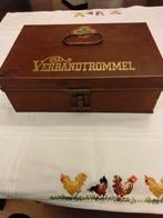 Antieke gevulde metalen verbandtrommel, Antiek en Kunst, Ophalen