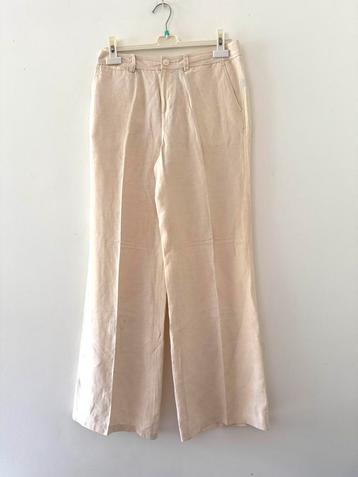 RALPH LAUREN off white zijde linnen broek mt 4/ 40 chcs beschikbaar voor biedingen