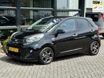 Kia Picanto 1.0 CVVT First Edition Airco 5 deurs NAP APK !, Euro 5, Stof, Gebruikt, Zwart