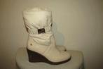 Ugg creme room kleur laarzen lak deel gevoerd deel band 40, Hoge laarzen, UGG, Overige kleuren, Verzenden