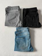 3 broeken; spijkerbroek, grijs en zwart, Kleding | Dames, Spijkerbroeken en Jeans, Gedragen, Overige jeansmaten, Grijs, H&M