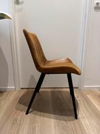 Eettafelstoelen, Huis en Inrichting, Ophalen, Gebruikt, Bruin, Leer