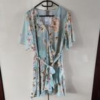 H&M mintgroen midi jurk/tuniek bloemen maat 52, nieuw, Kleding | Dames, Grote Maten, H&M, Jurk, Nieuw, Ophalen of Verzenden