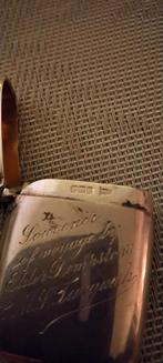 Antiek zilveren lucifers of tondel doosje., Antiek en Kunst, Ophalen of Verzenden