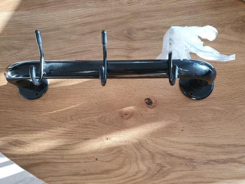 Kapstok klein zwart 3x2 haken., Huis en Inrichting, Woonaccessoires | Kapstokken, Zo goed als nieuw, Wandkapstok, Minder dan 100 cm