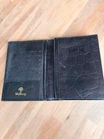 Mulberry Zwart Leren paspoort mapje, Sieraden, Tassen en Uiterlijk, Portemonnees, Overige merken, Zwart, Ophalen of Verzenden