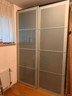 Donkerbruine IKEA Pax kast met schuifdeuren, Huis en Inrichting, Kasten | Kledingkasten, Ophalen, Met plank(en), Gebruikt, 100 tot 150 cm