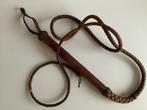 Vintage hand gevlochten lederen zweep, Antiek en Kunst, Ophalen of Verzenden