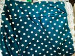 King Louie polkadot petrol rok gladde stof maat L, Kleding | Dames, Rokken, Ophalen of Verzenden, Gedragen, Knielengte