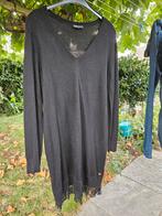 Zwarte wollen jurk met kant - XL, IDL pretty different, Zwart, Maat 46/48 (XL) of groter, Ophalen of Verzenden