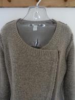 By-Bar Amsterdam zipp cardigan - mt L- najaars/winter vest., Bruin, Maat 42/44 (L), Zo goed als nieuw, Verzenden