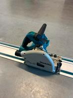 Makita 18v invalzaag DSP600 plus 3m en 1m geleider lineaal, Doe-het-zelf en Verbouw, Gebruikt, Invalzaag, Ophalen of Verzenden