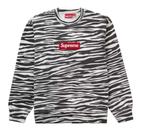 Supreme Box Logo Crewneck (FW22) Zebra M, Kleding | Heren, Nieuw, Maat 48/50 (M), Ophalen of Verzenden, Supreme