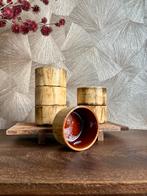 Vintage 70’s stapelbare retro schaaltjes | set van 6, Ophalen of Verzenden