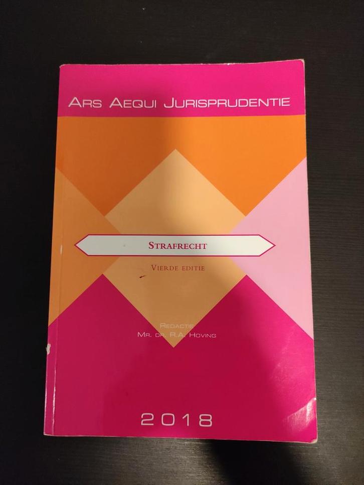 Ars Aequi Jurisprudentie Strafrecht, 4e druk, Boeken, Studieboeken en Cursussen, Zo goed als nieuw, HBO, Gamma, Ophalen of Verzenden