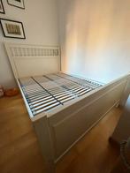 IKEA bed Hemnes 140x200 – wit houten bed met lattenbodem, Ophalen, Wit, Tweepersoons, 140 cm