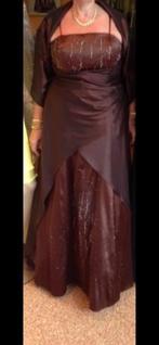 Avondjurk/galajurk, merk Juju & Christine, bruin, maat 46, Galajurk, Bruin, Maat 46/48 (XL) of groter, Ophalen of Verzenden