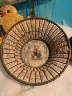 Vintage Brocante Mand met Romantisch Tafereel, Ophalen of Verzenden