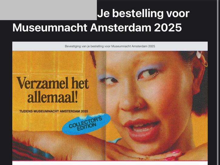 Museumnacht Amsterdam 2025 tickets te koop, Tickets en Kaartjes, Theater | Cabaret en Komedie, Drie personen of meer, November