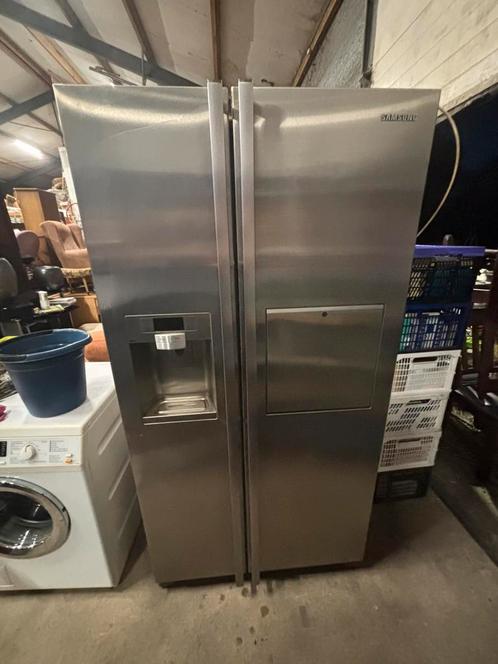 Samsung Amerikaanse koelkast met diepvries, Witgoed en Apparatuur, Koelkasten en IJskasten, Gebruikt, Zonder vriesvak, 200 liter of meer
