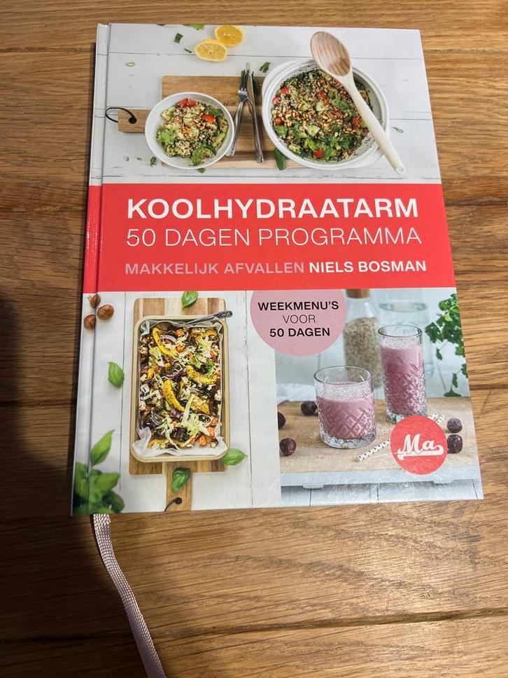 Koolhydraatarm 50 Dagen Programma - Niels Bosman, Boeken, Kookboeken, Zo goed als nieuw, Voorgerechten en Soepen, Nederland en België