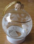 doorzichtige kunststof kerstbal met engeltjes, Ophalen of Verzenden, Zo goed als nieuw