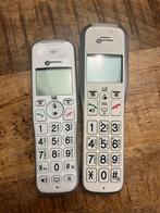 Geemarc Dect Telefoon met Grote Toetsen, Ophalen of Verzenden, Gebruikt, 2 handsets, Stralingsarm