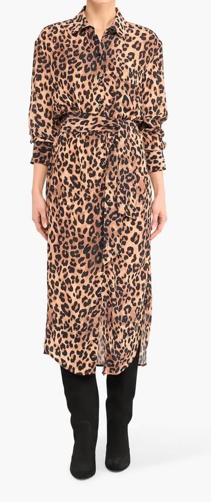 Janice nieuw panterprint blouse jurk Macky viscose maat 40, Kleding | Dames, Jurken, Nieuw, Maat 38/40 (M), Bruin, Onder de knie