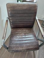 6 eetkamerstoelen, Huis en Inrichting, Stoelen, Ophalen, Gebruikt, Bruin, Metaal