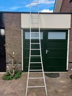 Stevige aluminium ladder, 16 sporten, Doe-het-zelf en Verbouw, Ladders en Trappen, Ophalen, Gebruikt, Ladder, 4 meter of meer